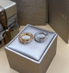 Кольцо ЗМЕЯ-SERPENTI lux качество VGOLD розовое золото