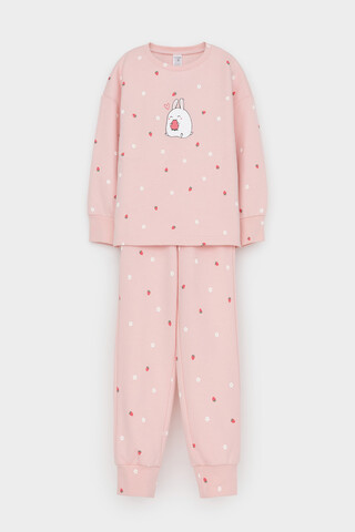 пижама  для девочки  К 1581/тропический персик,клубничный мусс