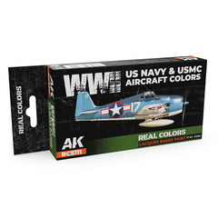Набор красок AK Interactive Real Colors - WWII US Navy & USMC Aircraft
