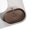 Ceramica Nova Element CN6048MDB Умывальник чаша накладная овальная, 60.8x38.5, цвет: темно-коричневый матовый