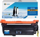 Совместимый картридж G&G GG-CE251A (HP CE251A), 7000 стр., голубой, с чипом