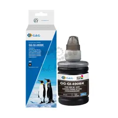 Чернила G&G GG-GI-490BK GI-490 черный пигментный 140мл для Canon Pixma G1400, G2400, G3400, G4400
