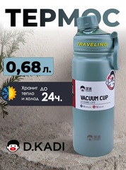 Термофляга Skully Dkadi KD7106-0.68 aqua