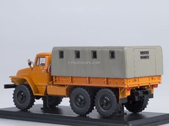 Ural-375D board with awning orange 1:43 Start Scale Models (SSM)