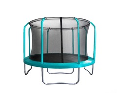 Батут с защитной сеткой PERFETTO SPORT PREMIUM STRONG 10 диаметр 3,0 м зелёный