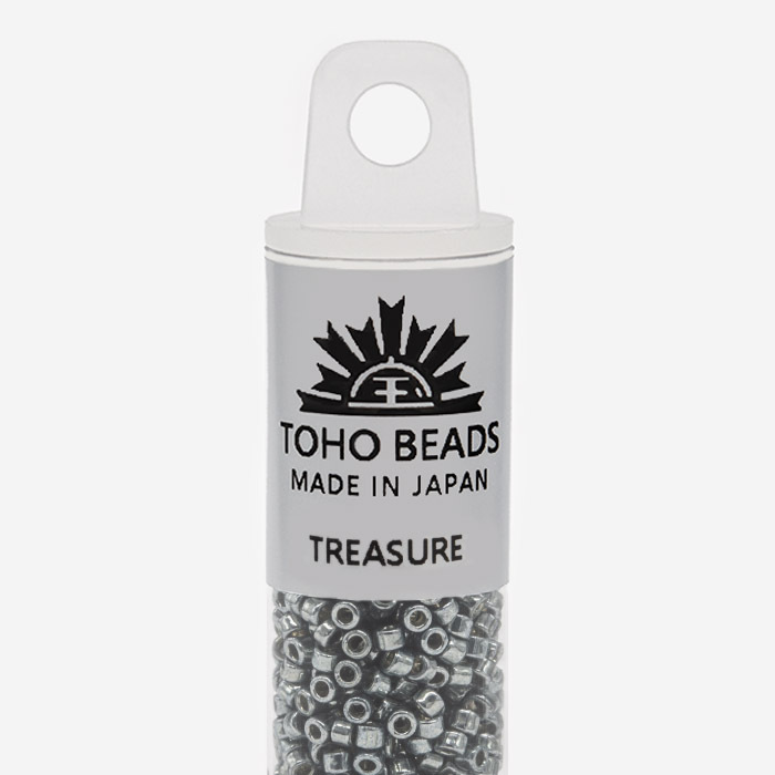 Японский бисер TOHO Treasure (№PF565), непрозрачный глянцевый с металлическим блеском