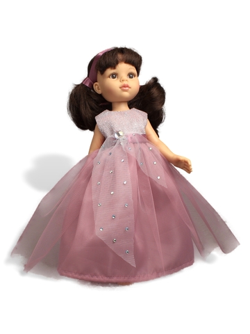 Платье с фатиновой юбкой - На кукле. Одежда для кукол, пупсов и мягких игрушек.