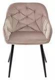 фото 1 Стул BREEZE BLUVEL-40 BEIGE, велюр / черный каркас, М-City на profcook.ru