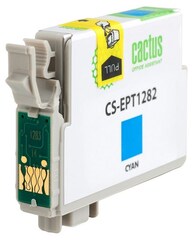 Картридж струйный Cactus CS-EPT1282 T1282 голубой (7мл) для Epson Stylus S22, S125, SX420, SX425, Office BX305