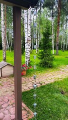 Дождевая цепь «Ведра на кольцах»