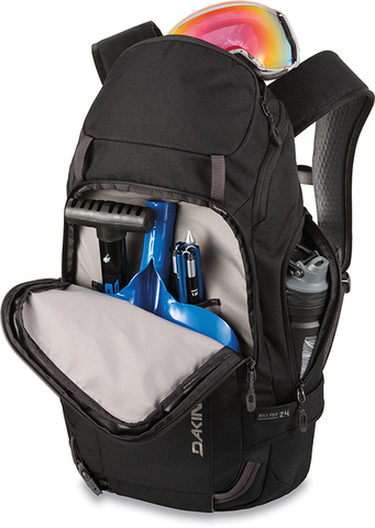 Картинка рюкзак горнолыжный Dakine heli pro 24l Black - 4