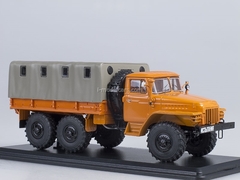 Ural-375D board with awning orange 1:43 Start Scale Models (SSM)