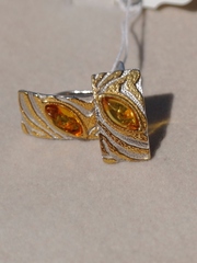 Парча( серьги из серебра)