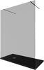 Allen Brau Infinity 3.21056.BA.T Душевая перегородка, цвет: cеребро браш