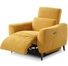 Кресло-реклайнер с электроприводом Jasper, желтое