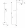 Abber AF8160NG Душевая стойка Wasser Kreis AF8160NG с термостатом без излива, никель