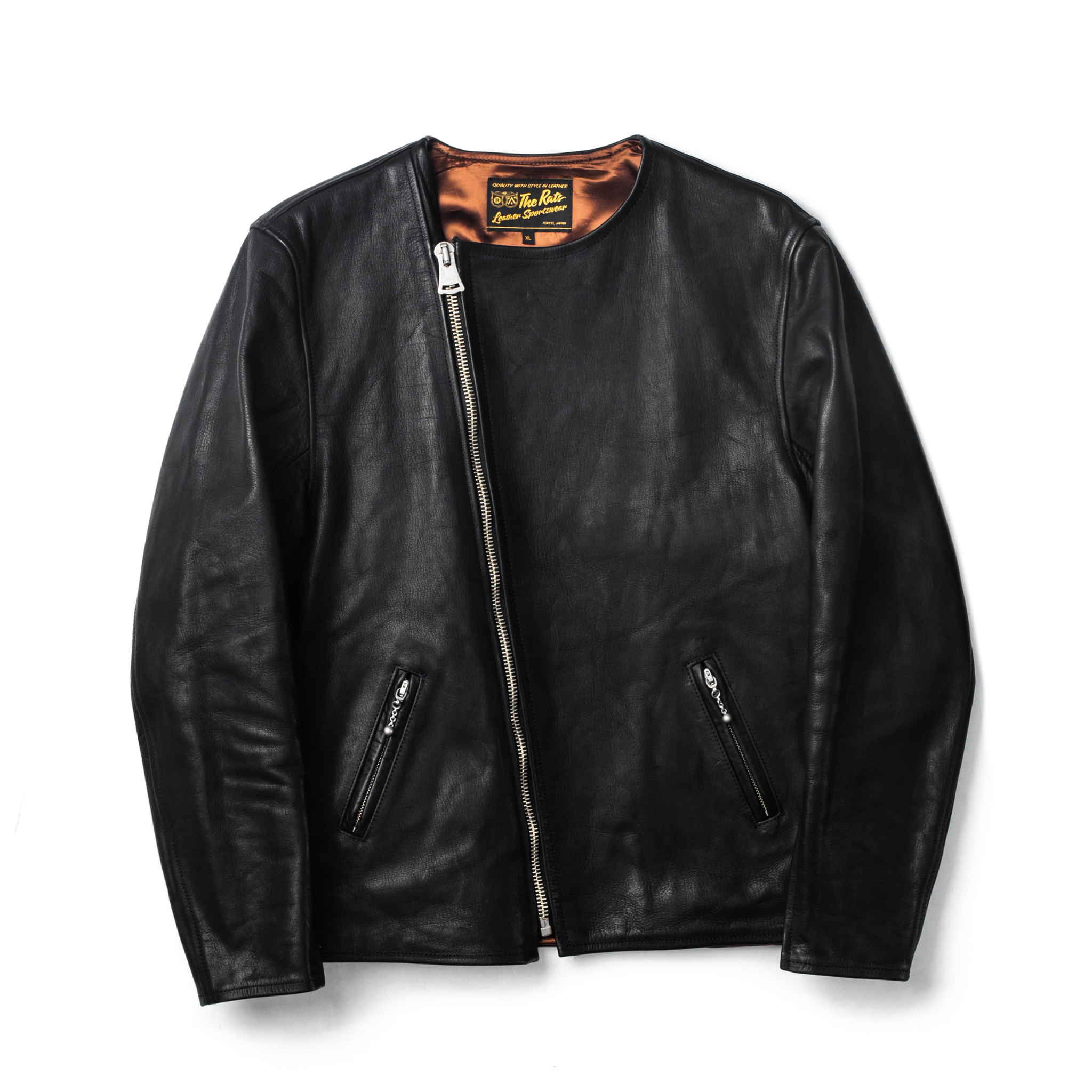 rats inner leather jacket-