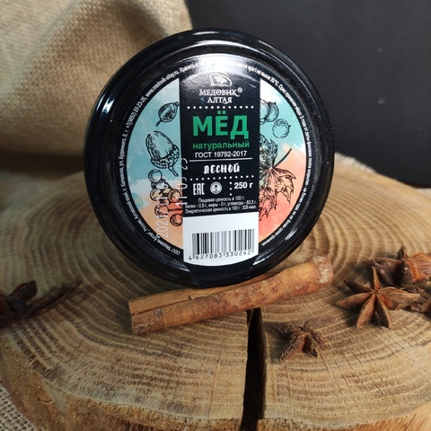Мёд натуральный "Лесной", 250 гр