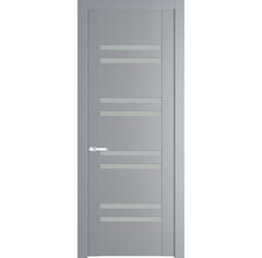 Межкомнатная дверь эмаль Profil Doors 1.6P смоки остеклённая