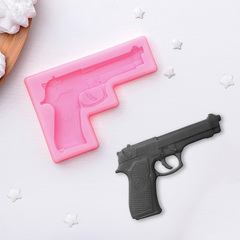 Молд 11х7,5х1 см "Пистолет" для шоколада и мастики
