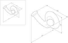 Двойной крючок для полотенец AM.PM LIKE - A8035600