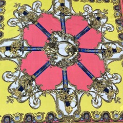 Платок из шёлка-твил кинжалы 66*66 арт.П02