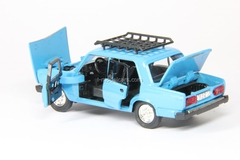 VAZ-2105 Lada with roof rack blue Agat Mossar Tantal 1:43
