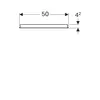 Зеркало с подсветкой Geberit Option Basic, двухсторонняя подсветка: B=50см, H=65см