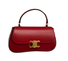 Сумку CELINE LOLA IN SHINY CALFSKIN красный