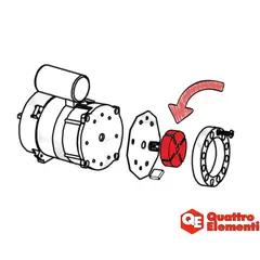 Ротор насоса QUATTRO ELEMENTI d53,8x15мм QE-12D/22D/35D - 90-0730 (243-899-104)