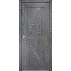 Купить Межкомнатная дверь шпон Лофт 2 дуб седой глухая