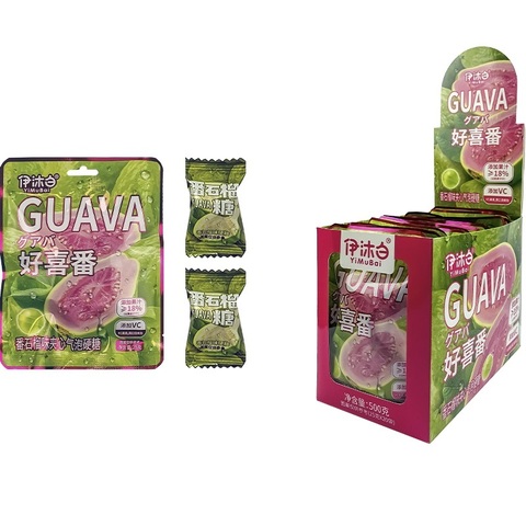 Леденцы сосательные со вкусом гуава  Yimubai 1кор*12бл*20шт,25г