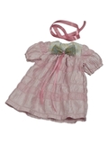 Платье из жатой тафты - Розовый. Одежда для кукол, пупсов и мягких игрушек.