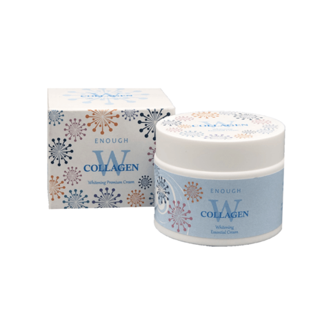 Enough W Collagen Whitening Premium Cream активный осветляющий крем для кожи лица с морским коллагеном