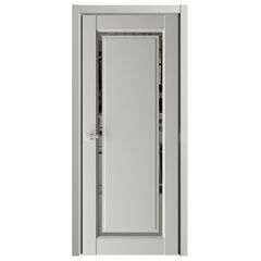 Купить Межкомнатная дверь экошпон винил Эрмитаж 8 платина с зеркалом