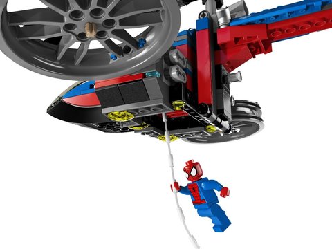 Минифигурки набор Человек паук Спасательный вертолет