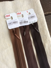 Молния потайная Т3, Riri, 22см, темно-шоколадно-коричневый