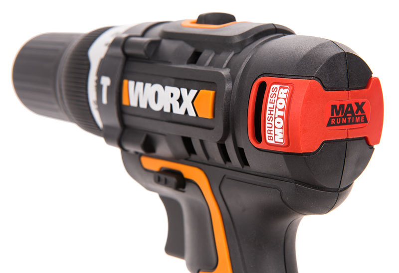 Дрель-шуруповерт ударная аккумуляторная WORX WX367.3, 20В, бесщеточная, 2Ач x2, кейс