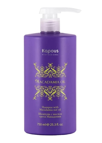 Macadamia Oil Шампунь с маслом ореха макадамии 750 мл. (Kapous)
