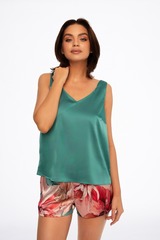 Пижама женская с шортами ESOTIQ 41238 DELIGHTFUL_Зеленый