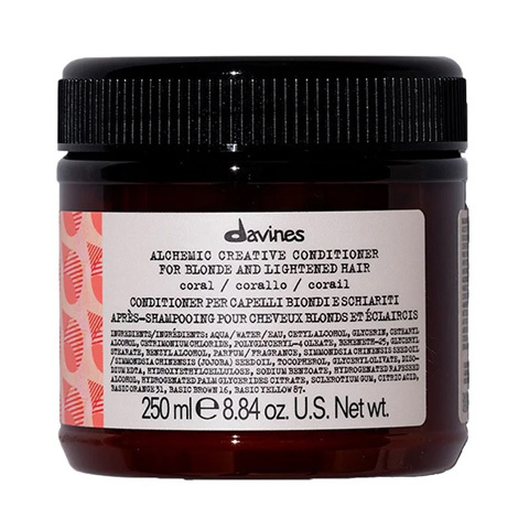 Davines ALCHEMIC: Оттеночный кондиционер для натуральных и окрашенных волос, коралл (Conditioner For Natural And Coloured Hair (coral))