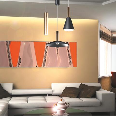 358989 OVER NT22 159 бронза светлая/черный Подвесной светодиодный светильник, провод 2м IP20 LED 4000K 20W 220V ALBA