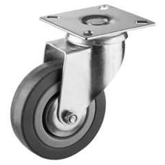 ЗУБР d 75 мм, г/п 50 кг, резина/полипропилен, поворотное колесо (30956-75-S)