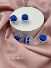 Фиксаторы шнура для одежды пластиковые синие