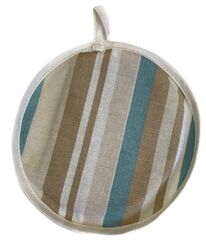 Прихватка рогожка круглая