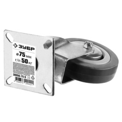 ЗУБР d 75 мм, г/п 50 кг, резина/полипропилен, поворотное колесо (30956-75-S)