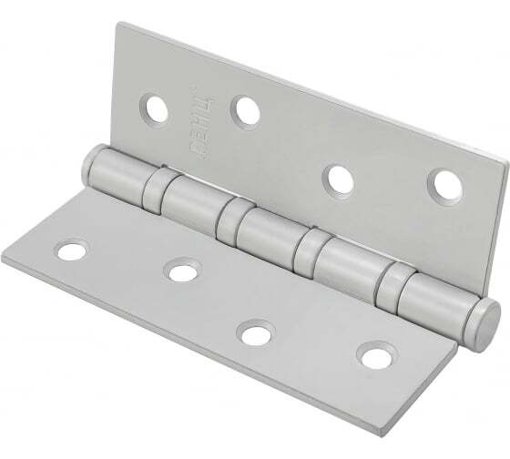 Петли (комплект) врезная универсальная без колпачка Ренц IN100-4BB FH Grey (2шт), цвет серый (гарантия - 12 месяцев)