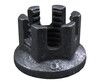 Wesco MS14144L5 Self-Locking Castle Nut, 5/16-24, UNJF, 0.328 in H, 0.367 in Width Across Flat