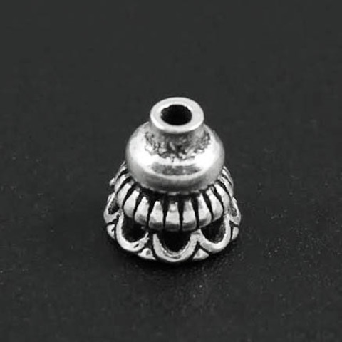 Шапочка конус Верона 8х8 мм серебро 925
