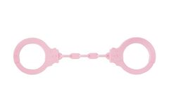 Розовые силиконовые наручники Suppression - 